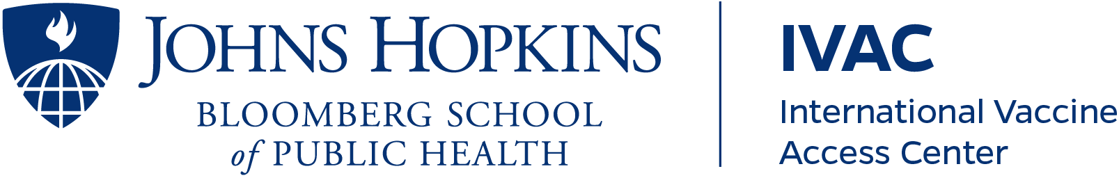 Johns Hopkins University School of Public Health and IVAC logo