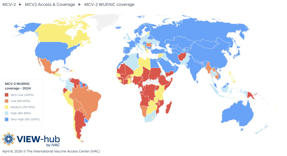 VIEW-hub MCV2 coverage map