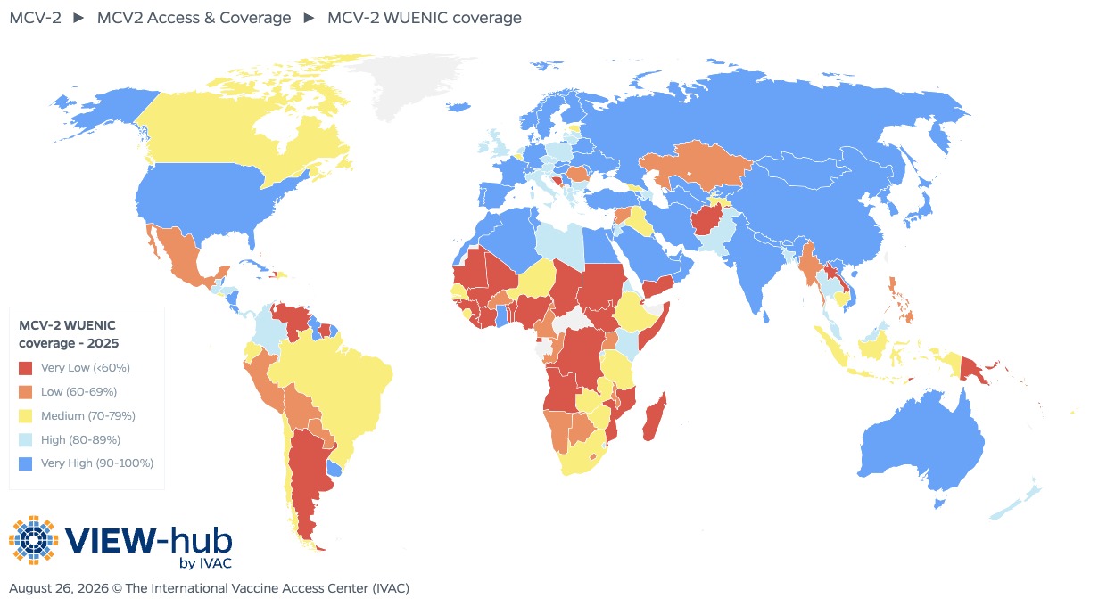 VIEW-hub MCV2 coverage map