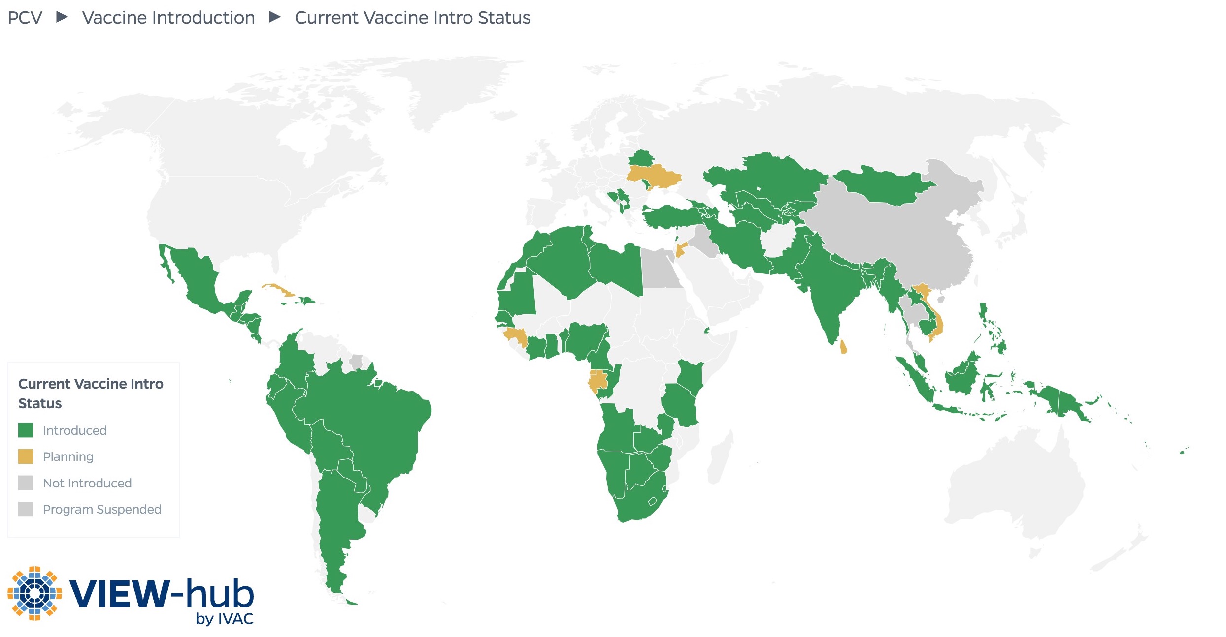 PCV introduction in MICs