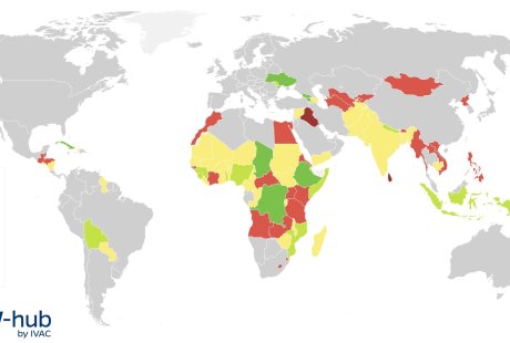 Map of costing, financing and funding gap data