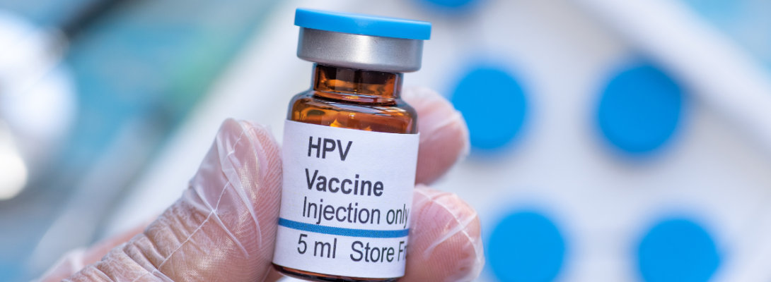 HPV vaccine vial