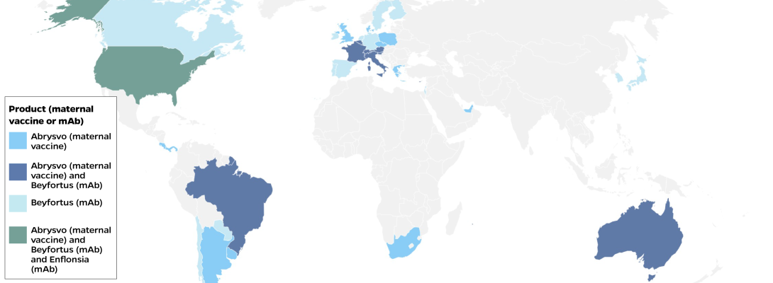 VIEW-hub map displaying RSV product introduction